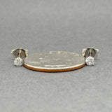 Estate 14K W Gold 0.26ctw I/SI2 Diamond Stud Earrings