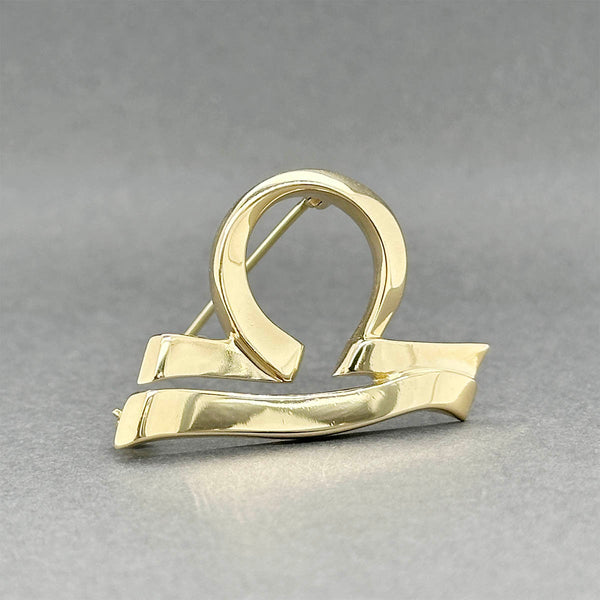 Estate Tiffany & Co. 18K Y Gold Picasso Libra Pin