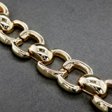 Estate 14K Y Gold Link Bracelet