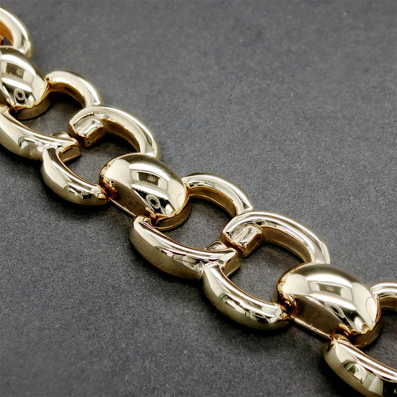 Estate 14K Y Gold Link Bracelet
