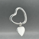 Estate Tiffany & Co. SS Heart Tag Key Ring