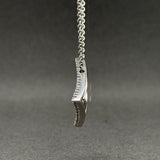 Estate 18K W Gold 0.49ctw I-J/VS2-SI1 Diamond Square Pendant