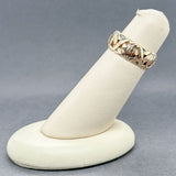 Estate 14K Y Gold 7.3mm Floral Ring