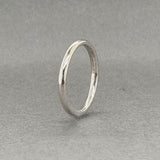 Estate 14K W Gold 2.0mm Polished Ring