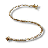 18K Y Gold 1.00ctw H/SI1 Diamond Tennis Bracelet