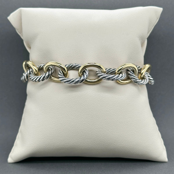 Estate David Yurman SS 18 Oval Link Bracelet