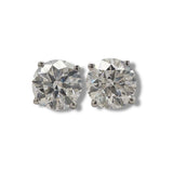 14K W Gold 2.61ctw F/VS1 Lab-Created Diamond Earrings  IGI