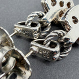Estate David Yurman SS 0.21ctw I-J/VS2-SI1 Diamond Renaissance Drop Earrings