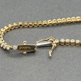 Estate 14K Y Gold 1.53ctw F-G/VS1-2 Lab-Created Diamond Tennis Bracelet