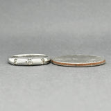 Estate 14K W Gold 0.12ctw Diamond Ring