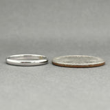 Estate 18K W Gold 2.44mm Wedding Ring