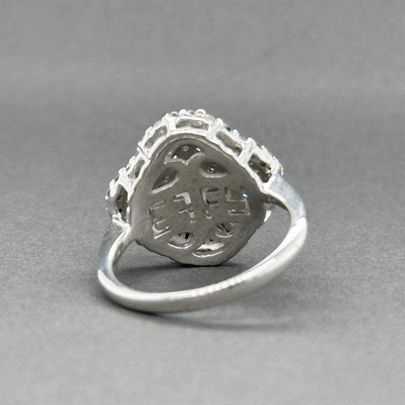 Estate Effy 14K W Gold 1.59ctw Diamond Cocktail Ring