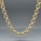Estate 14K Y Gold 7.9mm 20.5” Rolo Chain