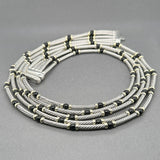 Estate David Yurman SS 14 Onyx 5 Strand Necklace