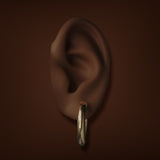 Estate 14K Y Gold 24.87mm Hoop Earrings