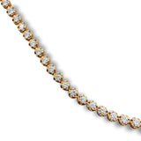 18K Y Gold 1.00ctw H/SI1 Diamond Tennis Bracelet