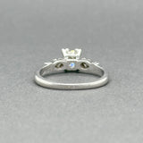 Estate Platinum 0.52ctw H-J/SI1 Diamond Eng. Ring