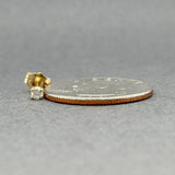 Estate 14K Y Gold 0.06ct I/I1 Diamond Single Stud Earring