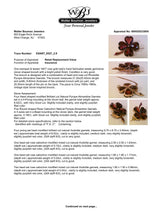 Estate Retro 14K R Gold 8.71 Garnet Clover Brooch