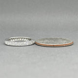 Estate Platinum 0.71ctw Diamond Eternity Ring