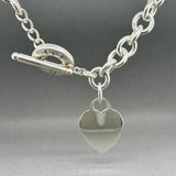 Estate Tiffany & Co. SS Heart Tag Toggle Necklace
