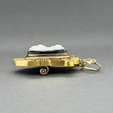 Estate Victorian 14K Y Gold Cameo 25.17ct Onyx Pin/Pendant