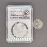 Estate 0.999 Fine Silver 2018-P Australian $2 Dove NGC MS 70