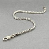 Estate 14K W Gold 3.02mm Franco Bracelet