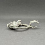 Estate Jai SS Leopard Circle Pendant