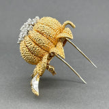 Estate Van Cleef & Arpels 18K Y Gold 2.99ctw Diamond Flower Brooch