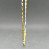 Estate 18K Y Gold 1.70mm 36” Fancy Figaro Chain
