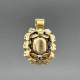 Estate 18K Y Gold 8.13ct Emerald & 2.06ctw Diamond Ring/Pendant GIA