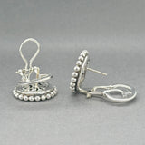 Estate Lagos SS Onyx Maya Circle Earrings