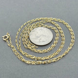 Estate 18K Y Gold 1.70mm 36” Fancy Figaro Chain