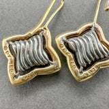 Estate David Yurman SS 18 Quatrefoil Drop Earrings