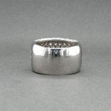 Estate Platinum 2.66ctw Diamond Wide Ring