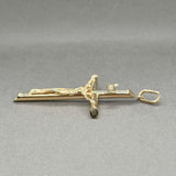 Estate 14K Y Gold 63mm INRI Crucifix Pendant
