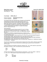 Estate 14K W Gold 1.27ct Turquoise & 0.87ctw Diamond Evil Eye Pendant