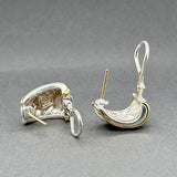 Estate David Yurman SS 18 Tapered Cable Earrings