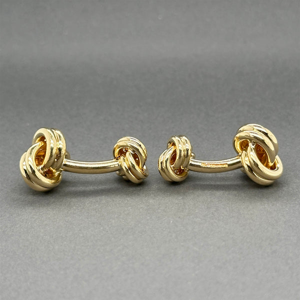 Estate Tiffany & Co. 18K Y Gold Love Knot Cufflinks