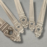 Estate International Silver Royal Danish SS 5pc Dinner Flatware Set