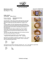 Estate 18K Y Gold 0.33ctw I/SI2-I2 Diamond Belt Ring