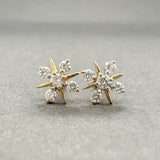 Estate 18K Y Gold 0.29ctw G/VS1-2 Diamond Stud Screwback Earrings