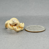 Estate 14K Y Gold Snake Ring
