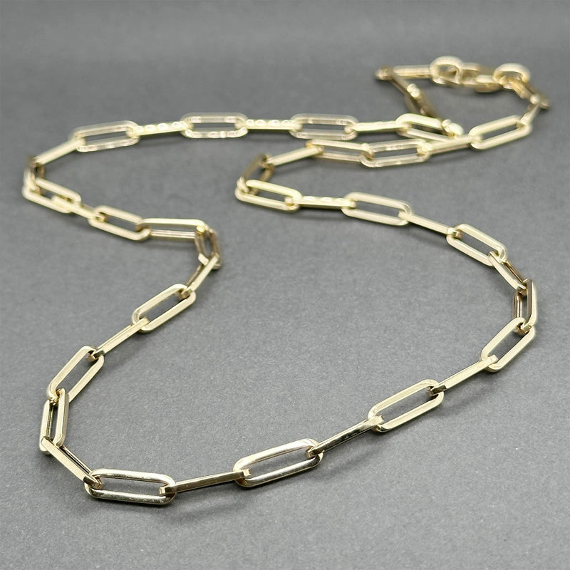 Estate 14K Y Gold Hollow 3.79mm 18” Paperclip Link Chain
