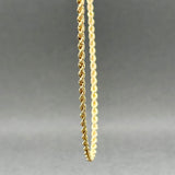 Estate 14K Y Gold 1.88mm 24” Rope Chain