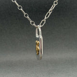 Estate Tiffany & Co. SS 18 Padlock Pendant