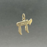 Estate 14K Y Gold Chai Pendant