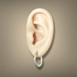 Estate 14K Y Gold Twisted Hoop Earrings