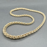 Estate 14K Y Gold Graduated 16” Wheat Chain